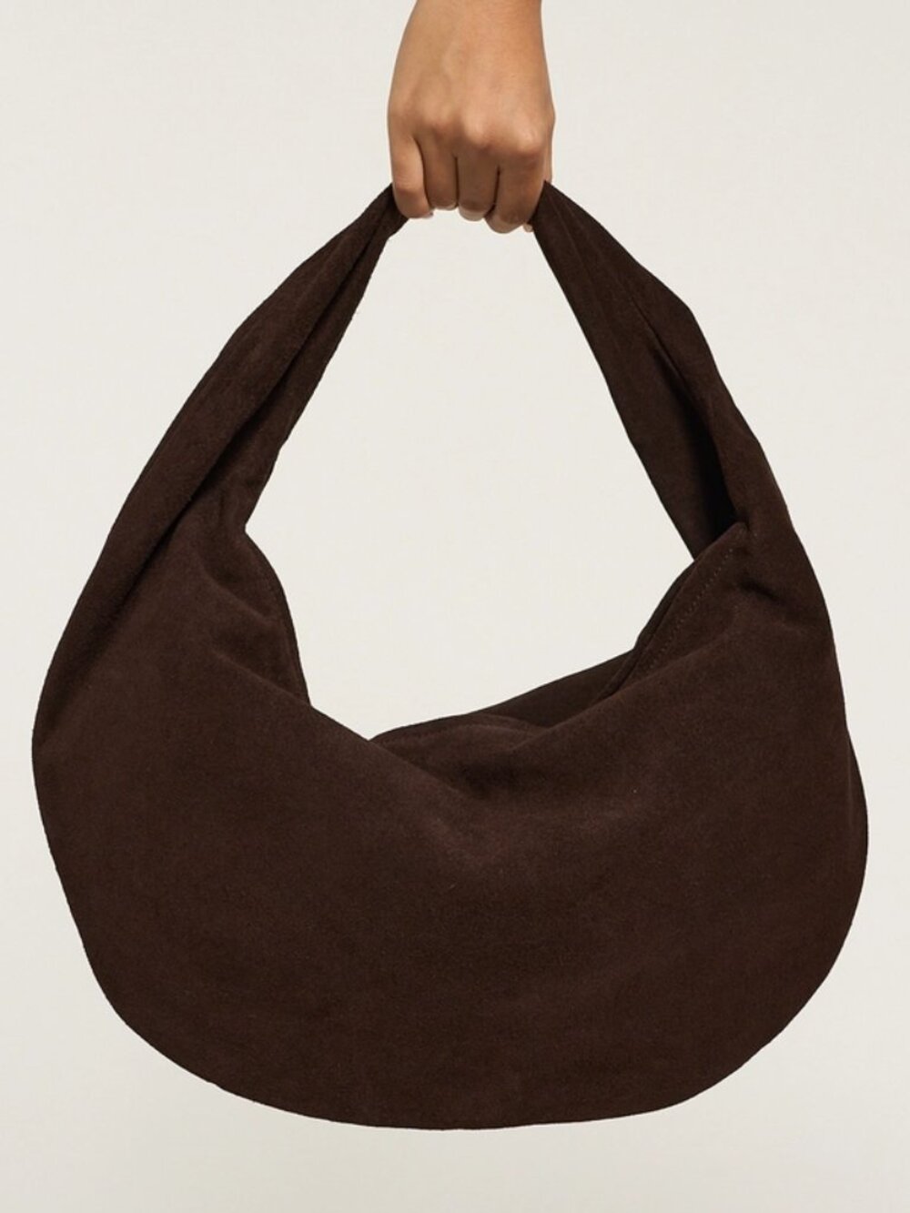Flattered Alva Shoulder Bag in Chocolate Brown Sude Like New  $495